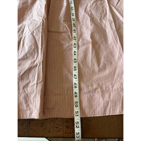 en saison Pink Pin Stripe Seersucker Dress Size Large Sundress - Picture 6 of 7